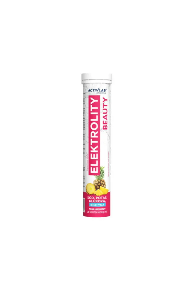 Activlab Elektrolity Beauty - elektrolity z biotyną i kwasem hialuronowym - 20 tabl.