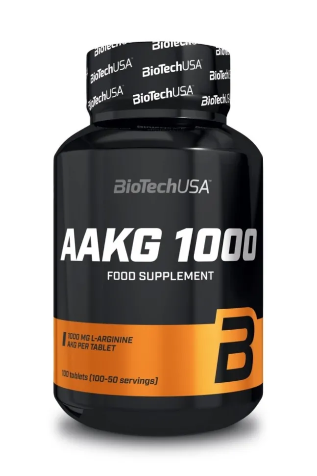 BioTech USA AAKG 1000 - alfaketoglutaran argininy Biotech USA - 100tab.