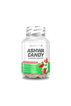 BioTech USA Ashwa Candy – ashwagandha KSM-66® w tabletkach do gryzienia – 90tab.