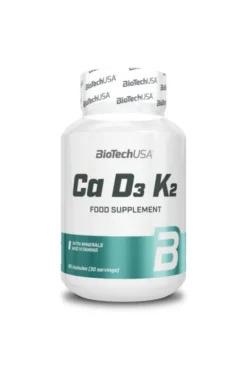 BioTech USA Ca D3 K2 - wapń, witamina D3 + K2 90kaps.