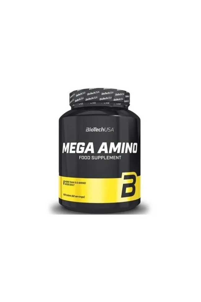 BioTech USA Mega Amino - aminokwasy w kapsułkach - 500tab.