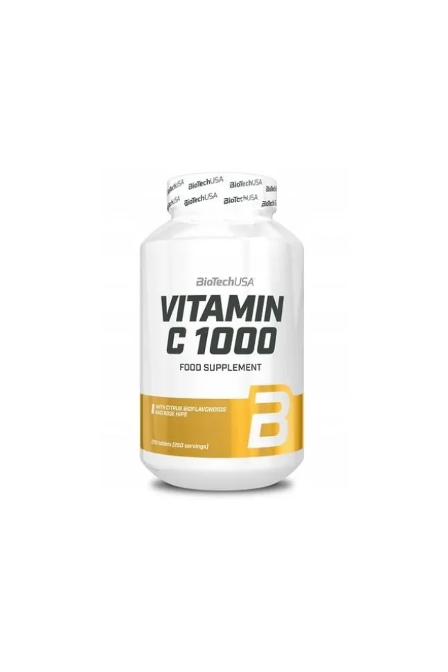 BioTech USA Vitamin C 1000 Rose Hips & Bioflawonoids 250tab.