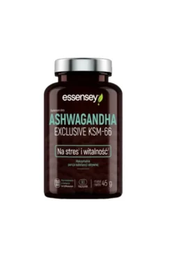 Essensey Ashwagandha Exclusive KSM-66 - ashwagandha 5% witanolidów - 90kaps.