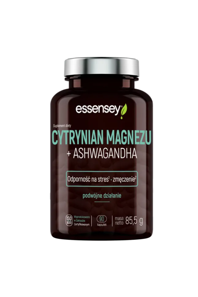 Essensey Cytrynian Magnezu + Ashwagandha - 90 kaps.