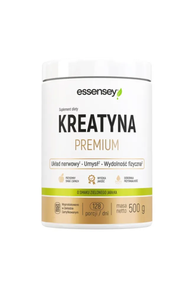 Essensey Kreatyna Premium - smak zielone jabłko - 500g