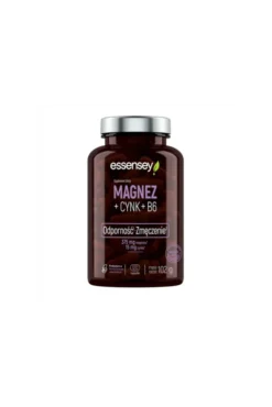 Essensey Magnez + Cynk + B6 Na Zmęczenie i Odporność 120kaps.