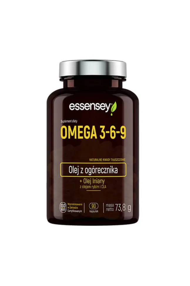 Essensey Omega 3-6-9 - olej z ogórecznika 90kaps.