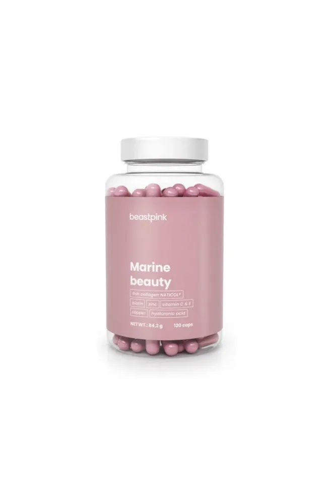 GymBeam Marine Beauty Beast Pink - kolagen morski w kapsułkach - 120kaps.