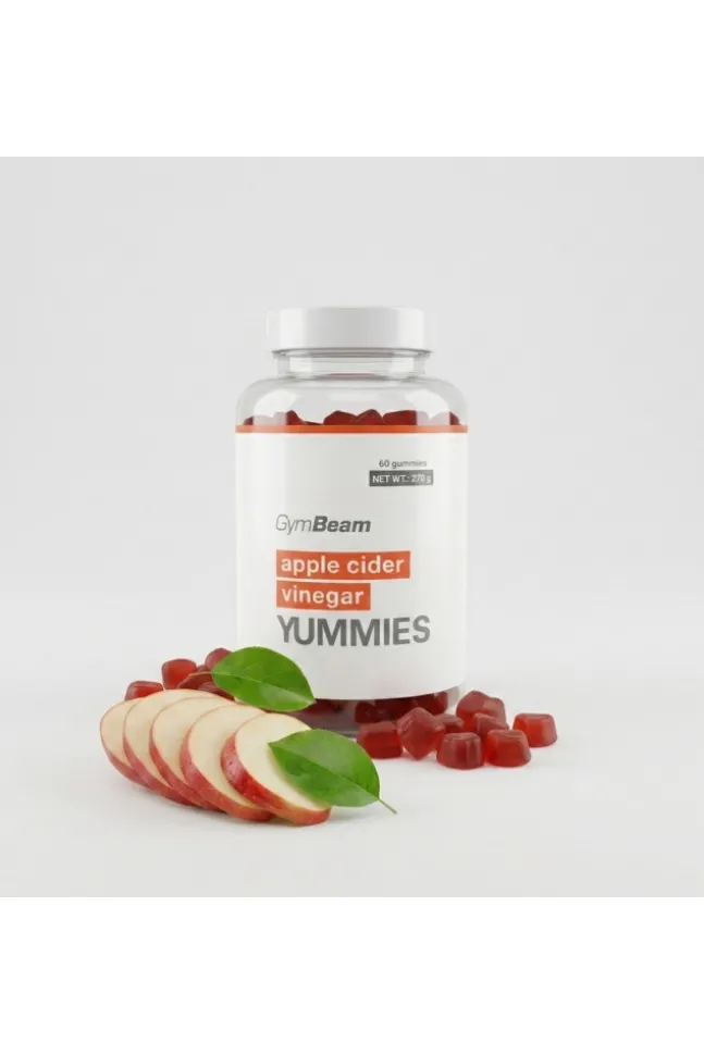 GymBeam Ocet Jabłkowy Yummies - ocet jabłkowy w żelkach - 60szt.