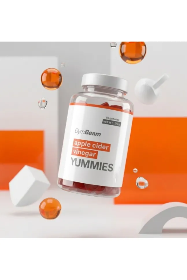 GymBeam Ocet Jabłkowy Yummies - ocet jabłkowy w żelkach - 60szt.