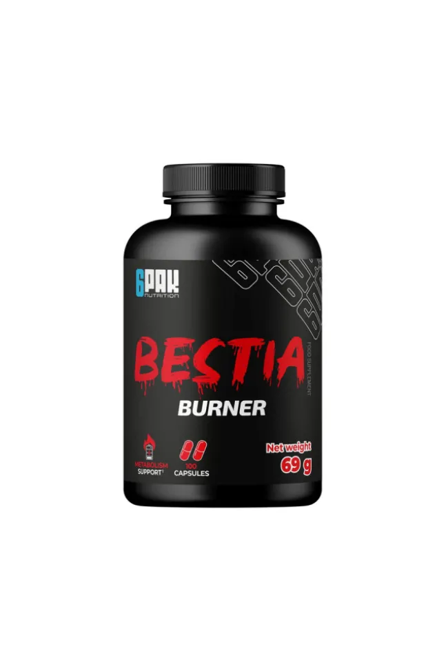 6PAK Nutrition Bestia Burner 100 kaps.