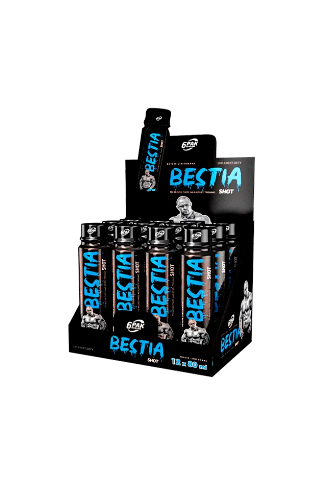 6PAK Nutrition Bestia Shot 12x80ml