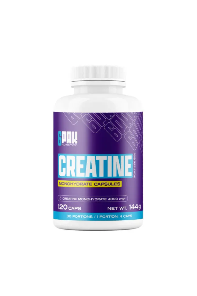 6PAK Nutrition Creatine Monohydrate 120kaps.