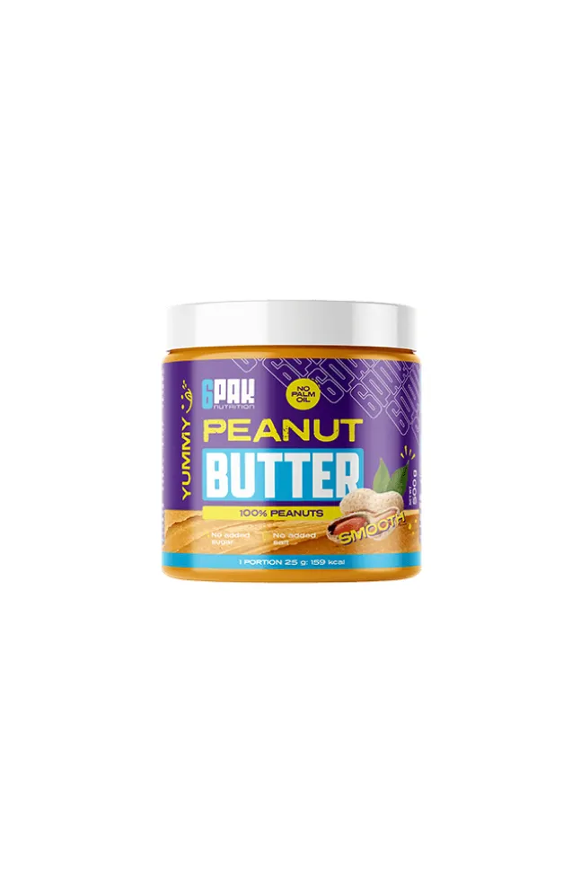 6PAK Nutrition Peanut Butter Smooth 500g