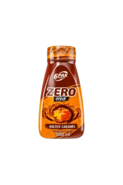 6PAK Nutrition Syrup ZERO 500ml Salted Caramel