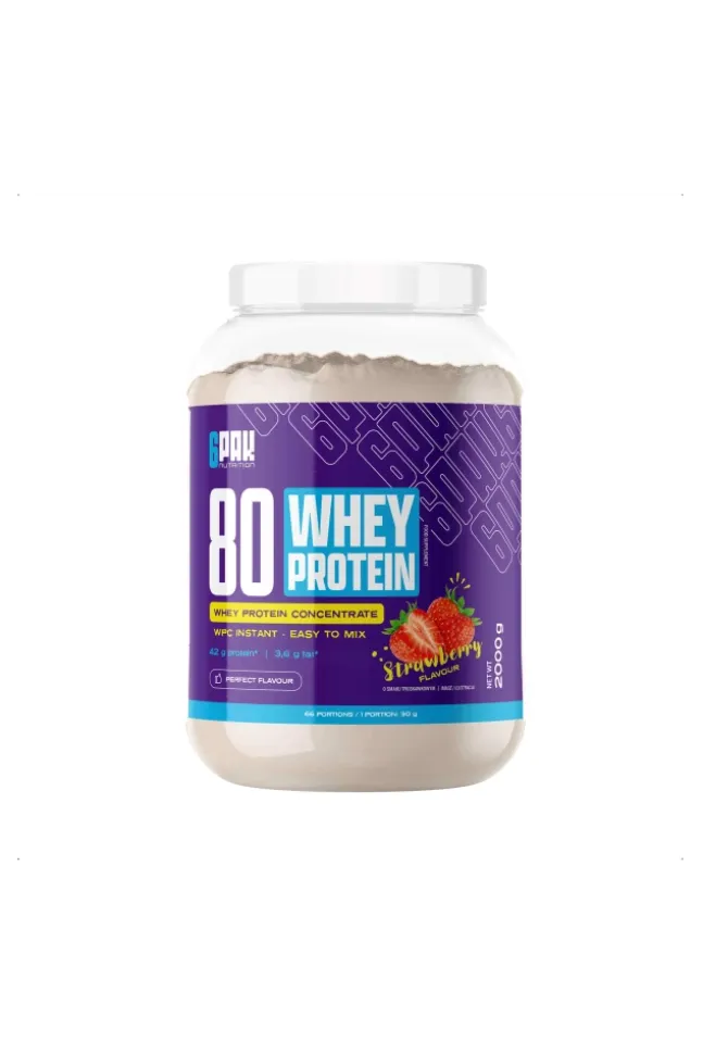 6PAK Nutrition 80 Whey Protein 2000g