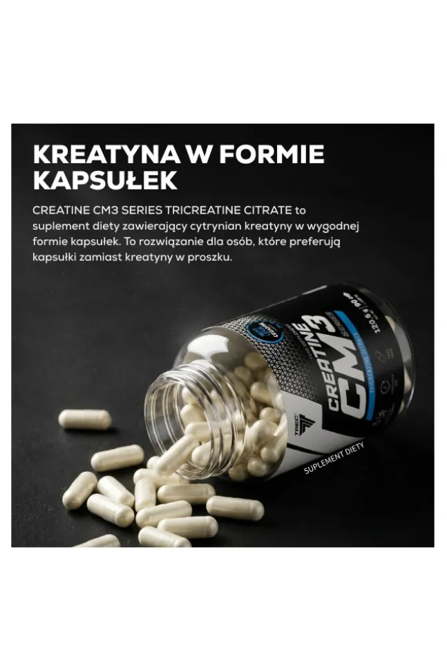 Trec Creatine CM3 Series TriCreatine Citrate 90kaps.