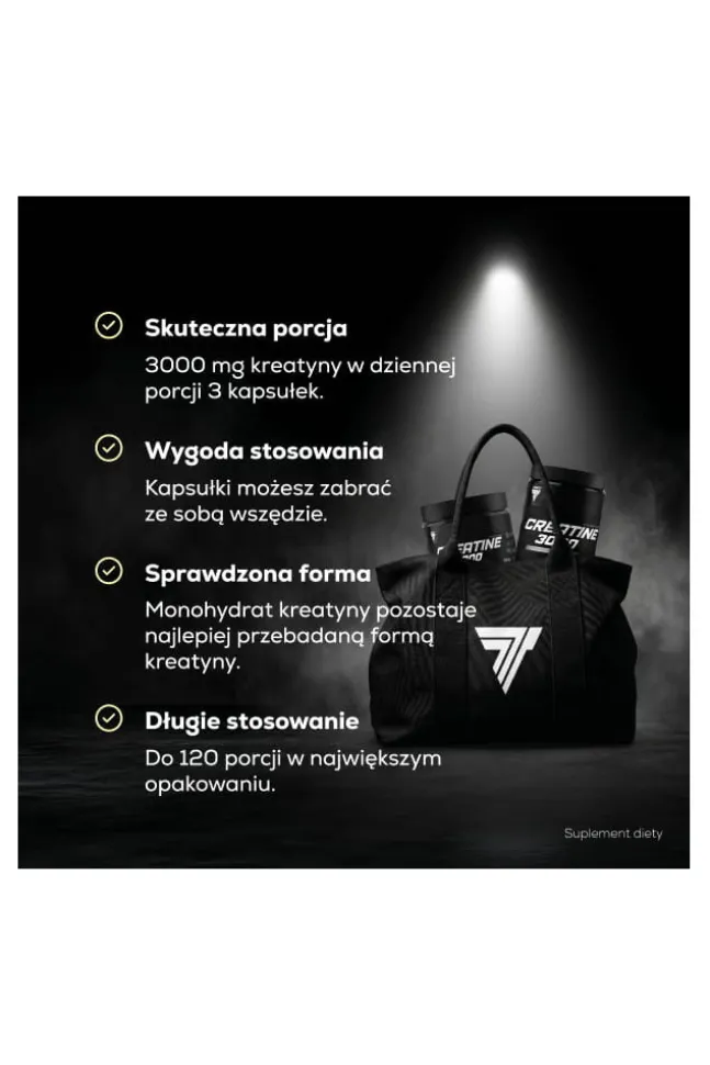Trec Creatine 3000 - monohydrat kreatyny w kapsułkach 360 kaps.
