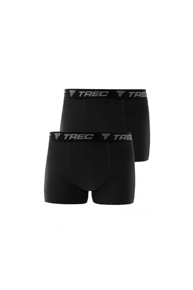 Trec Wear Boxer Shorts 190 Black-Black - 2pak bokserek męskich