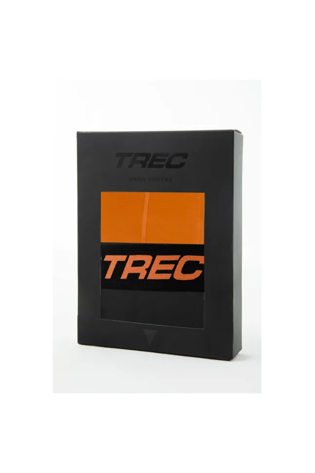 Trec Wear Boxer Shorts 190 Black-Orange - 2pak bokserek męskich