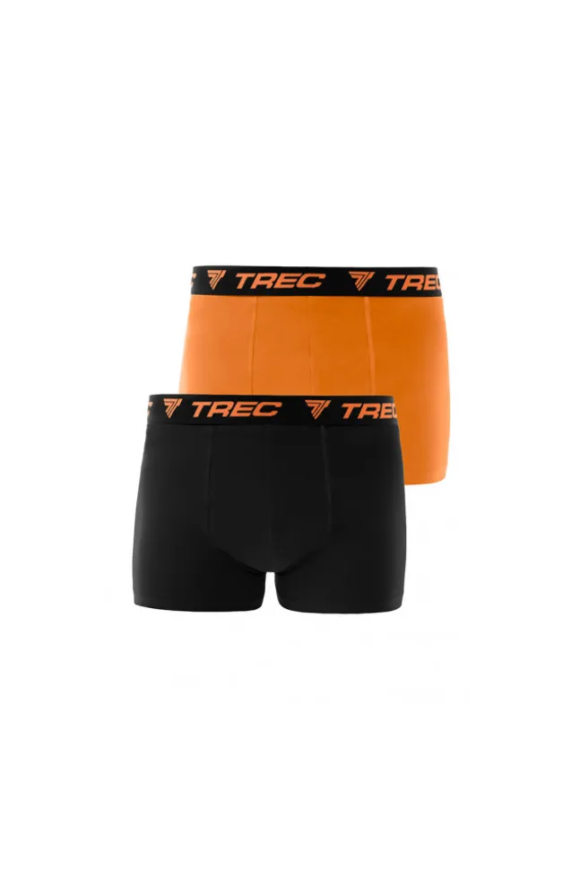 Trec Wear Boxer Shorts 190 Black-Orange - 2pak bokserek męskich