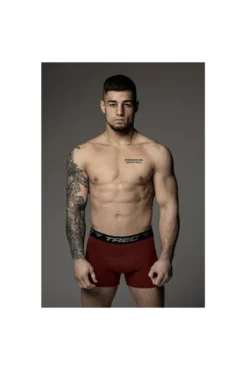 Trec Wear Boxer Shorts 190 Grey-Burgundy - 2pak bokserek męskich