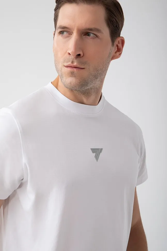Trec Wear NOWOŚĆ Biały T-shirt męski TW BASIC TSHIRT 181 M WHITE