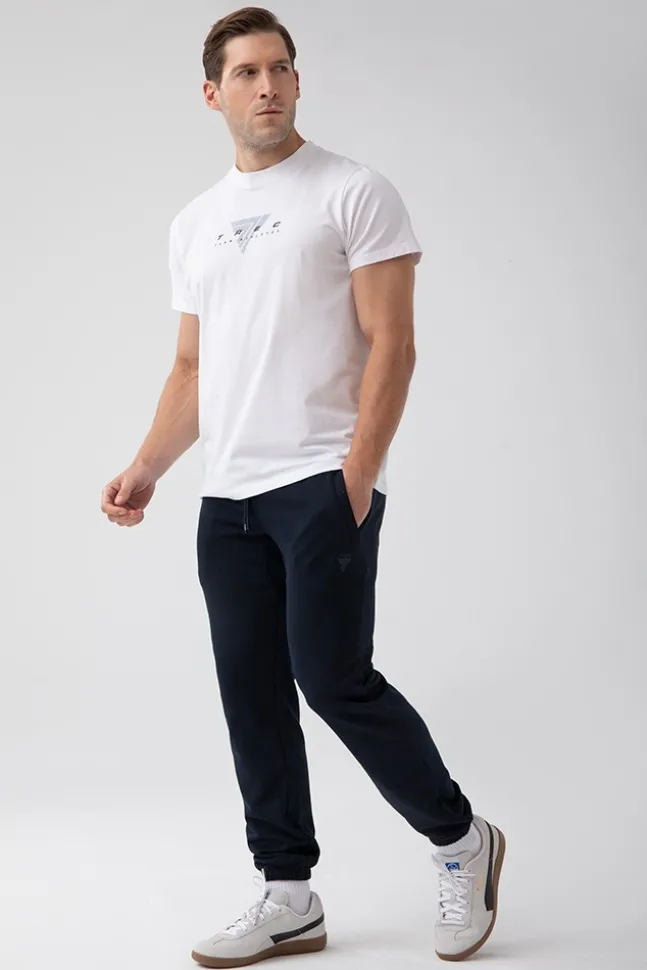 Trec Wear NOWOŚĆ Biały T-shirt męski TW BASIC TSHIRT 180 M WHITE