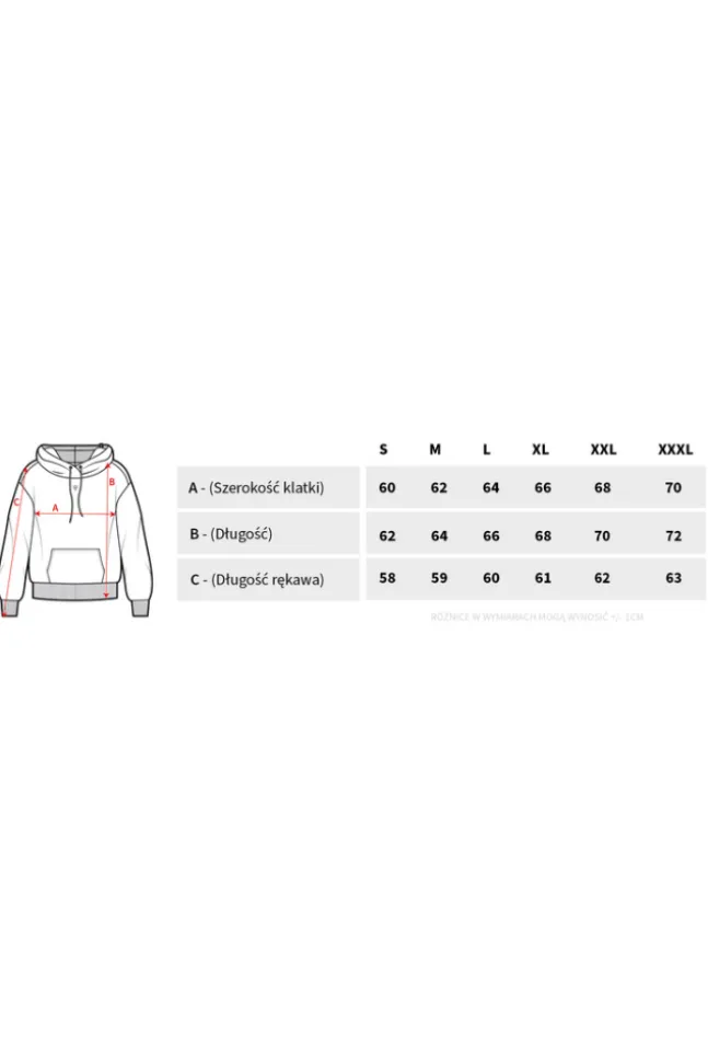 Trec Wear NOWOŚĆ Czarna bluza męska z kapturem TW BASIC HOODIE 185 M BLACK