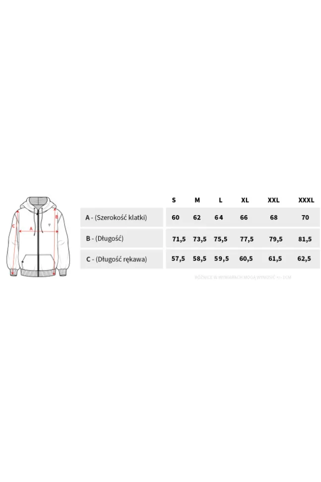 Trec Wear NOWOŚĆ Czarna bluza rozpinana męska TW BASIC HOODIE ZIP 182 M BLACK