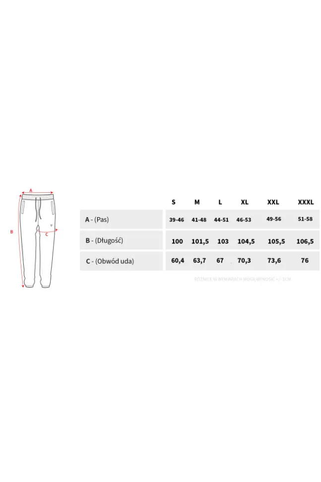 Trec Wear NOWOŚĆ Czarne spodnie dresowe męskie TW BASIC PANTS 182 M BLACK