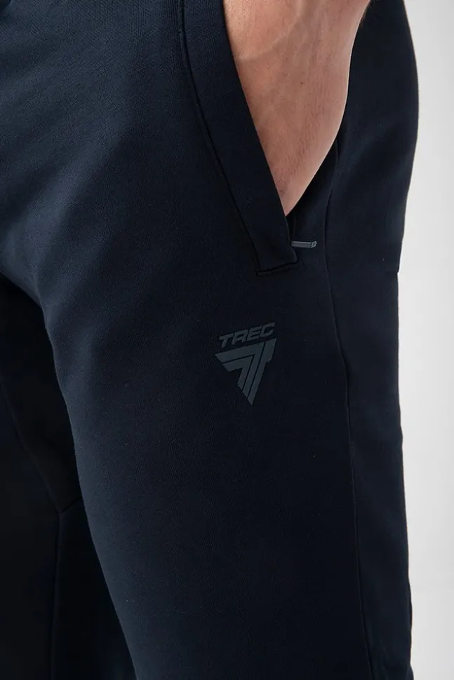Trec Wear NOWOŚĆ Granatowe spodnie dresowe męskie TW BASIC PANTS 181 M NAVY