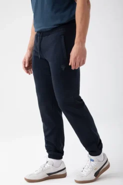 Trec Wear NOWOŚĆ Granatowe spodnie dresowe męskie TW BASIC PANTS 181 M NAVY