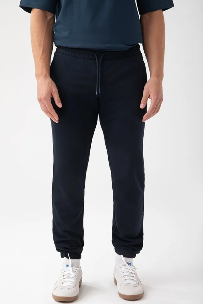 Trec Wear NOWOŚĆ Granatowe spodnie dresowe męskie TW BASIC PANTS 181 M NAVY
