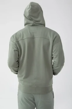 Trec Wear NOWOŚĆ Zielona bluza rozpinana męska TW BASIC HOODIE ZIP 180 M GREEN