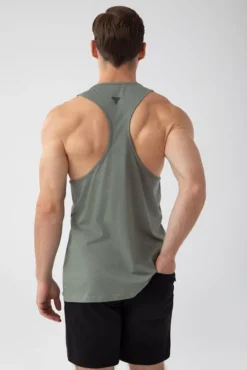 Trec Wear NOWOŚĆ Zielony tank top męski TW BASIC TANK TOP 180 M GREEN