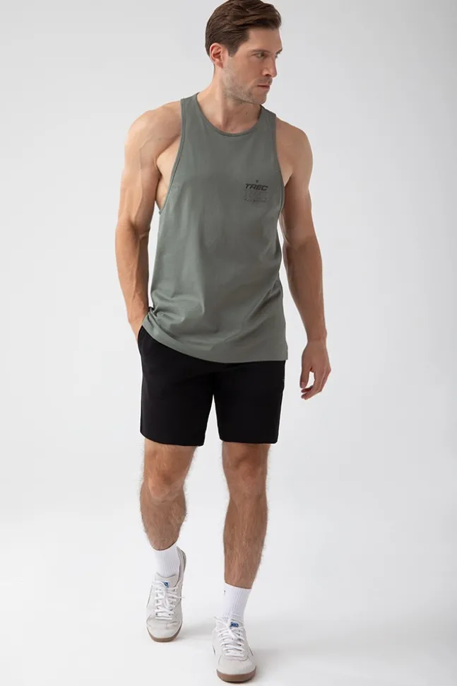 Trec Wear NOWOŚĆ Zielony tank top męski TW BASIC TANK TOP 180 M GREEN