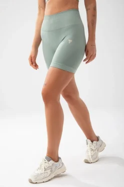 Trec Wear Trecgirl Sport Shorts 160 GREEN - krótkie legginsy damskie zielone