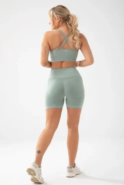 Trec Wear Trecgirl Sport Shorts 160 GREEN - krótkie legginsy damskie zielone